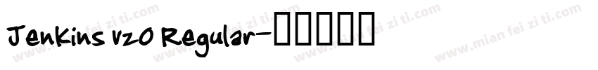 Jenkins v20 Regular字体转换